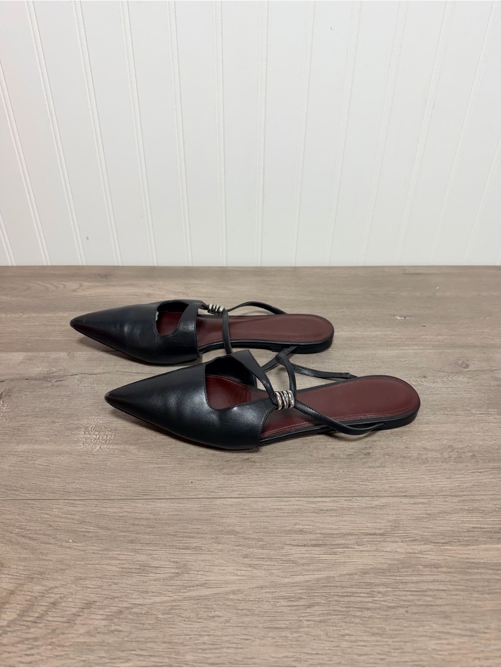 Used women Vince Gilia Hardware-Accent Leather Mules size 10 - Picture 4 of 10